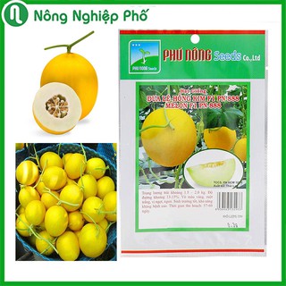 Ẩn - hạt giống dưa lê hồng kim phú nông gói 10 hạt