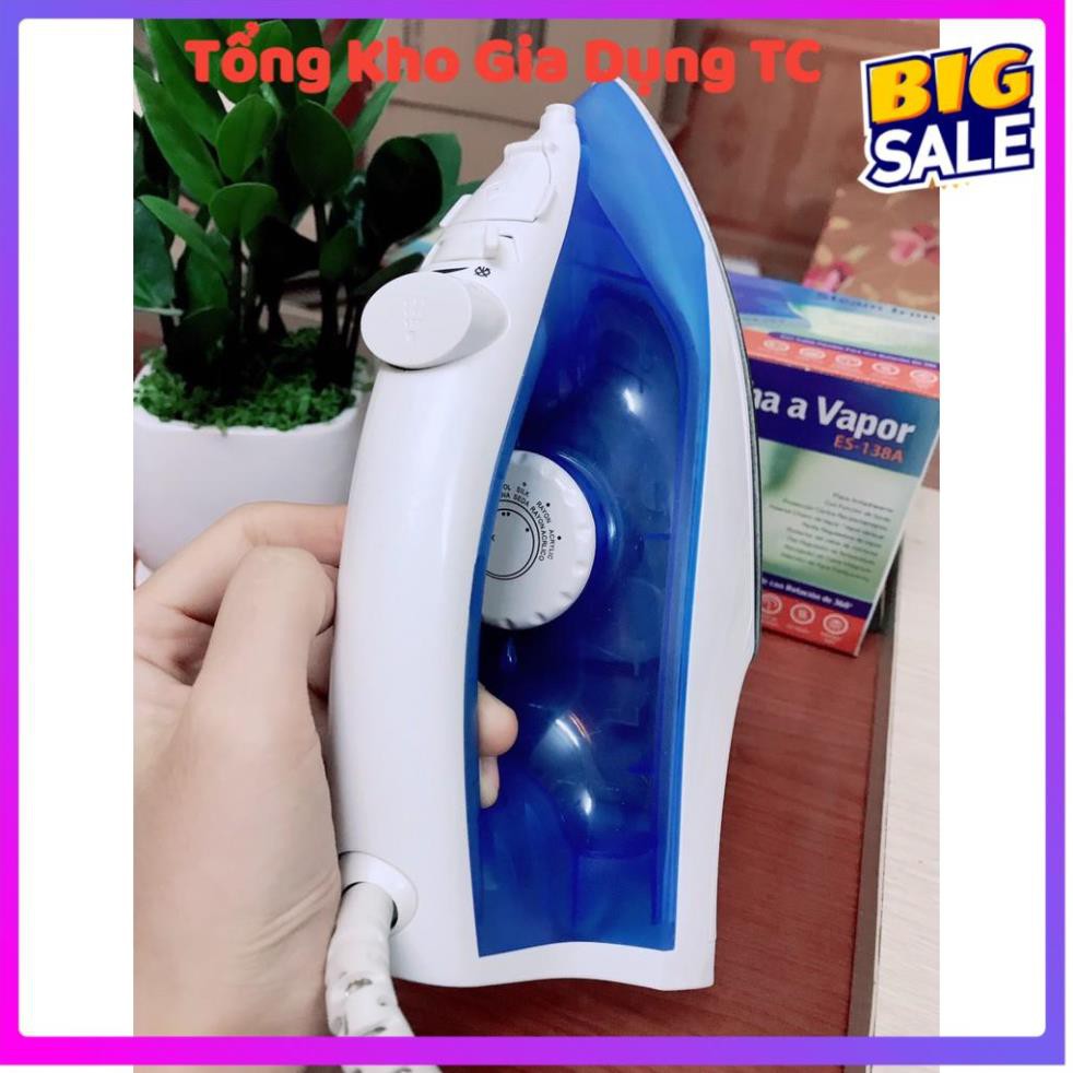 Bàn là khô phun nước, bàn ủi khô phun nước 2 in 1 Sokany Steam Iron model ES-138A công suất 1400W