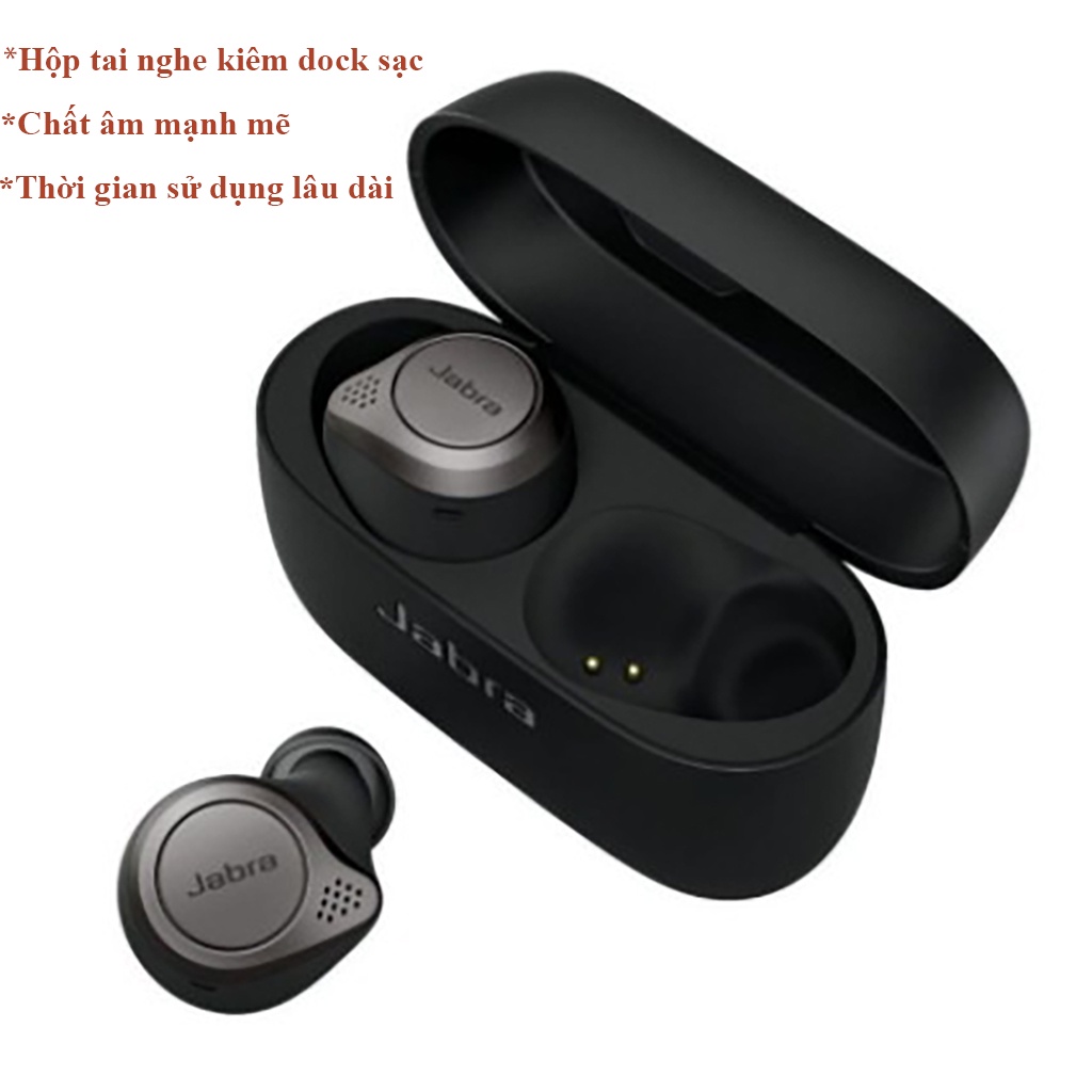 Tai nghe Nhét tai bluetooth Jabra  75t chống ồn chống nước,Tai Nghe Jabra Bluetooth không dây Blueshop6688
