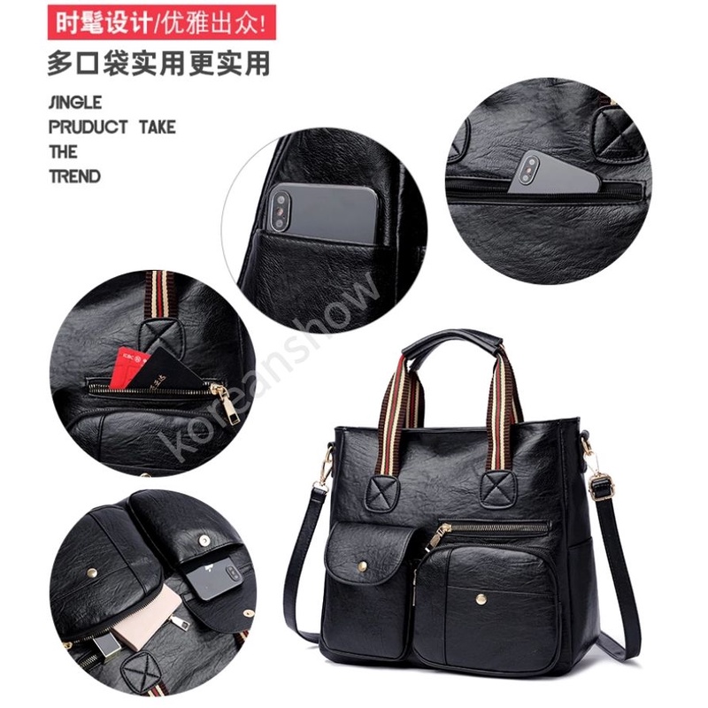 túi tote đeo chéo Túi Xách Da Đeo Vai Phong Cách Cổ Điển-67