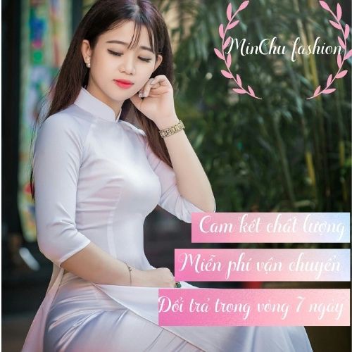áo dài lụa trắng học sinh áo dài truyền thống nữ sinh dễ thuong_Minchu | BigBuy360 - bigbuy360.vn