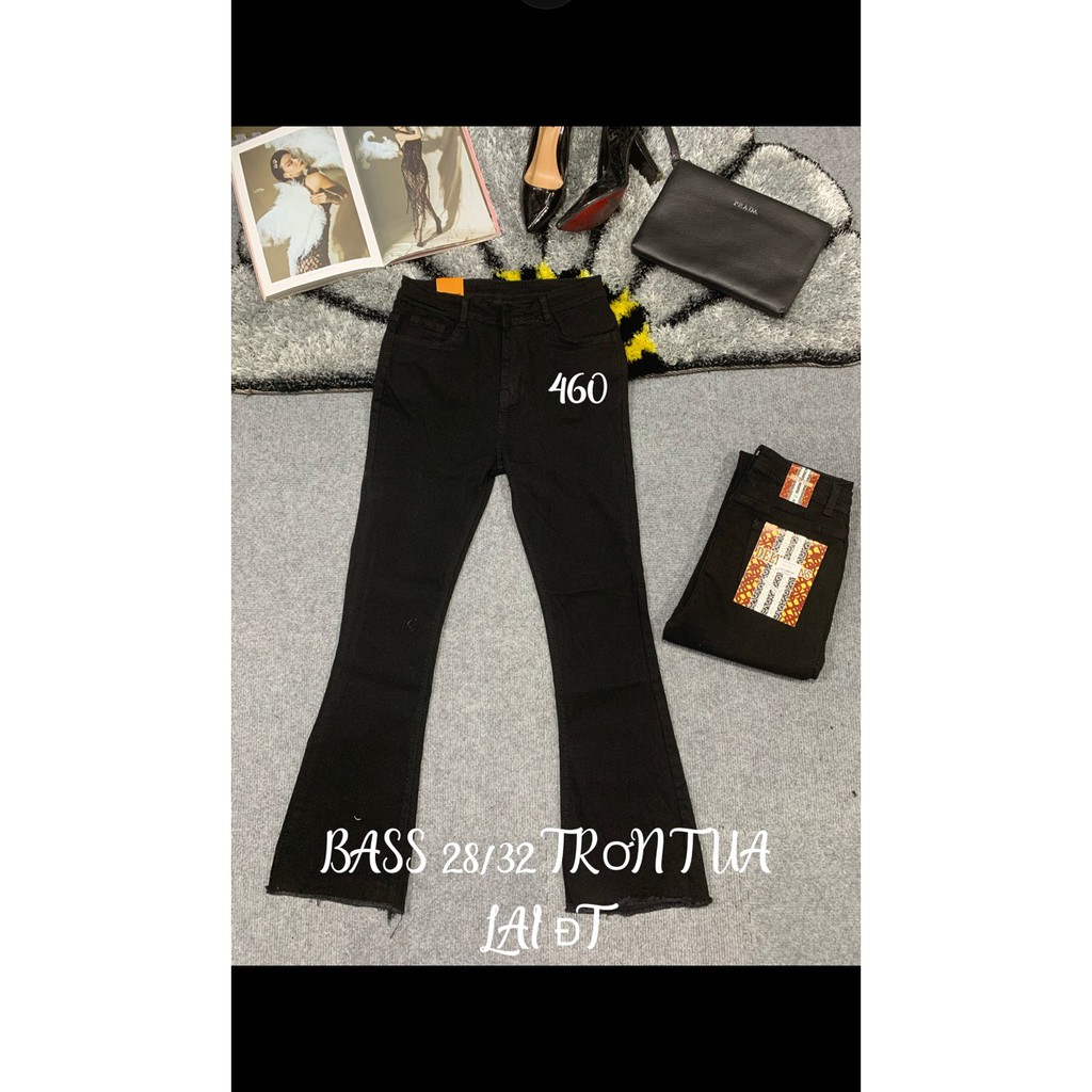 Quần Jean Nữ Ống Bass Vải Co Giãn Hàng Xịn -Có size đại