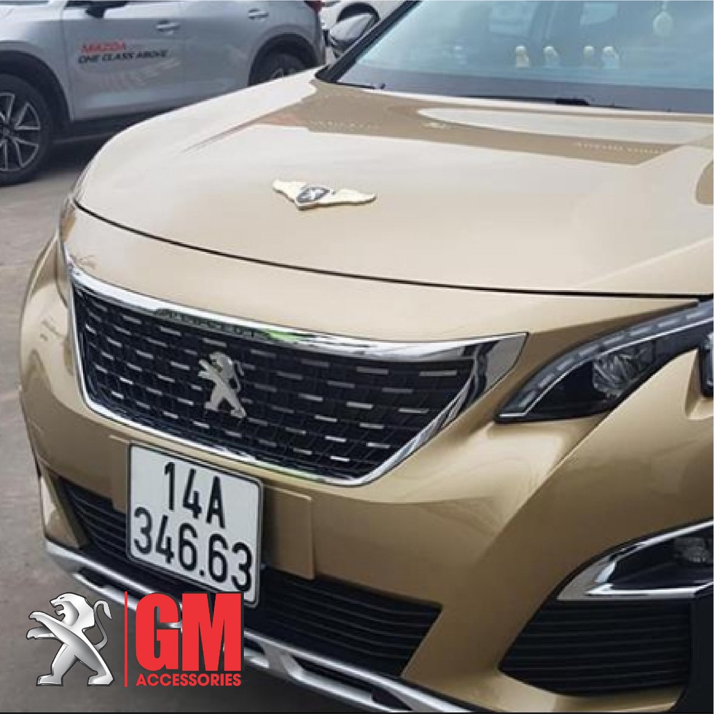 Lô gô Cánh chim nắp capo Peugeot 3008 new và 5008