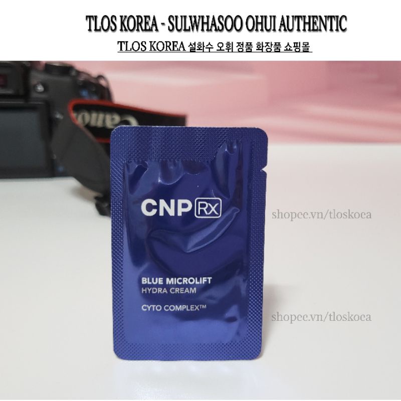 GóI Sample Kem DưỡNg CấP NướC, PhụC HồI Da Blue Microlift Hydra Cream 1Ml