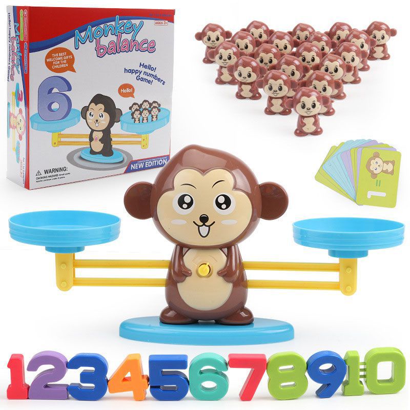 2022 Monkey Balance COOL MATH GAME for Girls&amp;Boys Fun Educational Kids Toy INTERACTIVE LEARNING