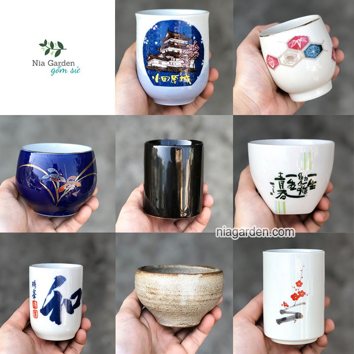 (L3) Tách uống cà phê trà gốm sứ Nhật - GS1