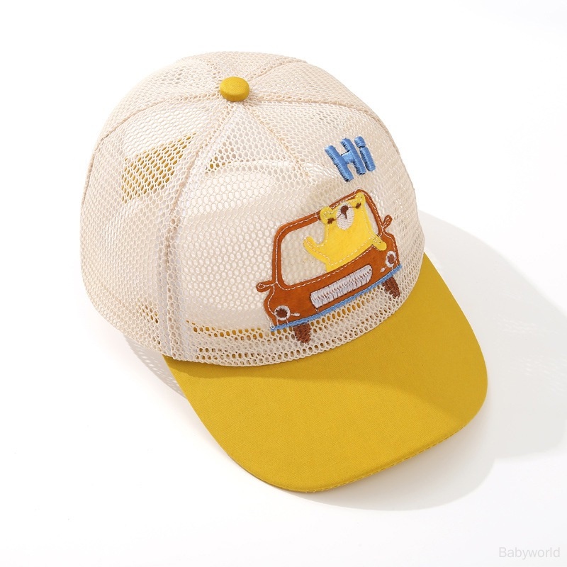 Mũ Lưỡi Trai Phối Lưới Thoáng Khí Thời Trang Mùa Hè Cho Bé