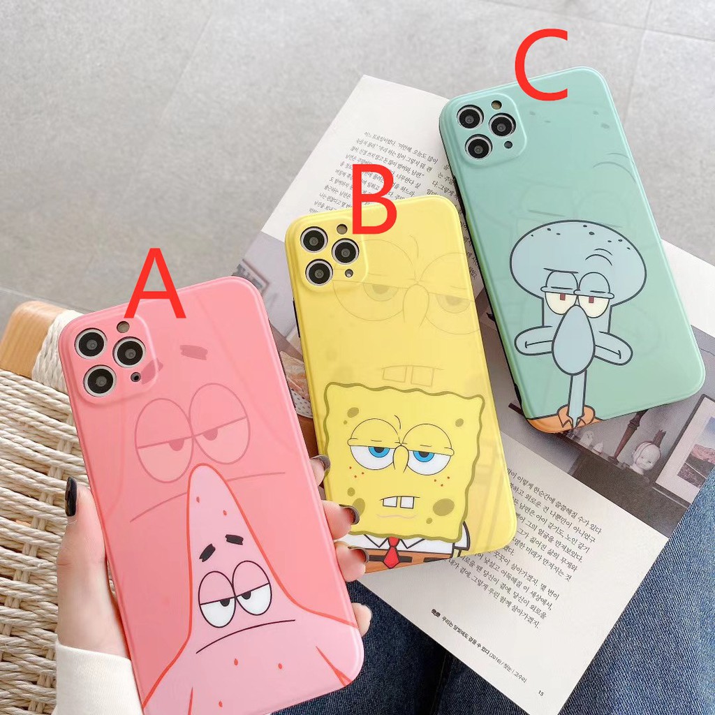 Ốp Điện Thoại In Hình Hoạt Hình Spongebob Dễ Thương Cho iPhone 7 8plus X Xr Xsmax 11 Pro Promax | BigBuy360 - bigbuy360.vn