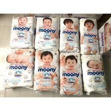 Tã Bỉm MOONY NATURAL TỪ BÔNG HỮU CƠ Nội Địa Nhật dán/quần NB63/S58/M48/L36 -GoldBaby