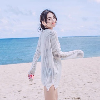 Áo khoác lưới trắng