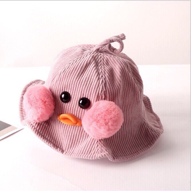 Mũ vịt má hồng cho bé dễ thương đáng yêu