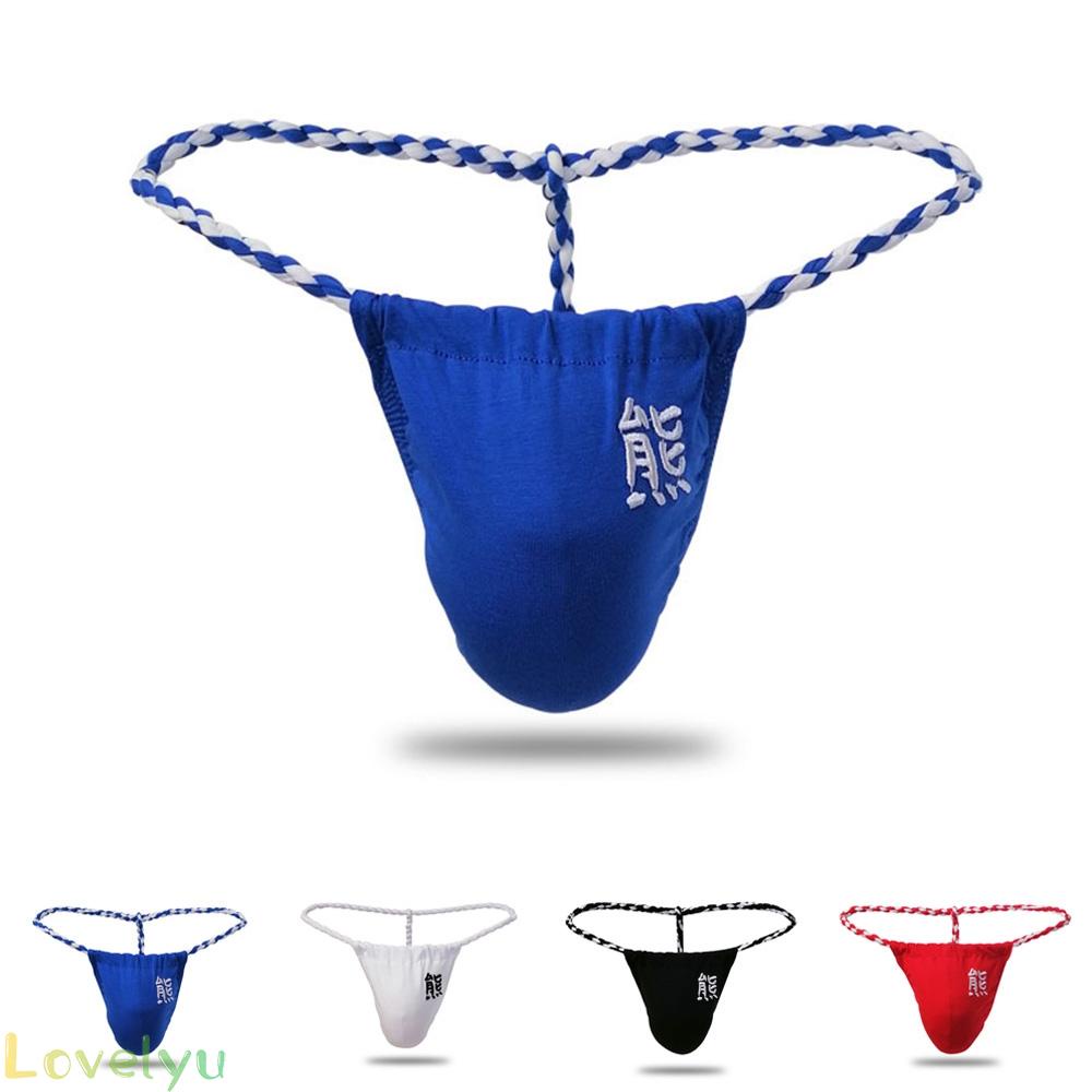 Men Underwear Comfortable Fashion G-string M-2XL Mesh Micro Paper Pouch Sheer