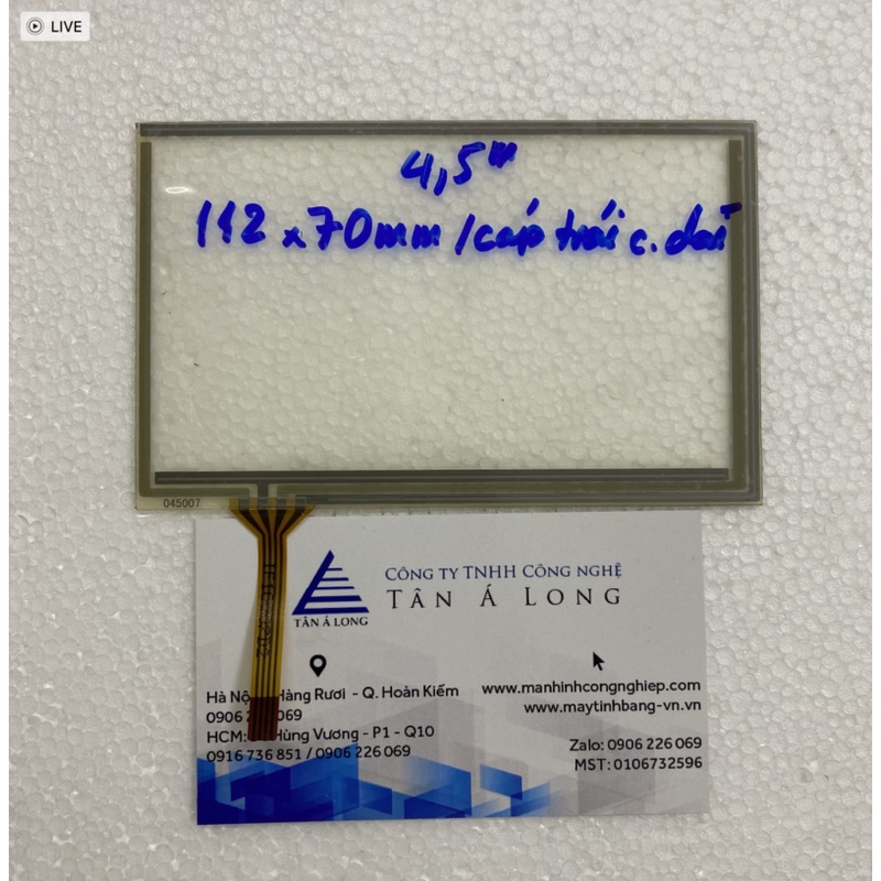 Tấm cảm ứng công nghiệp 4.5 inch/ 112x70mm