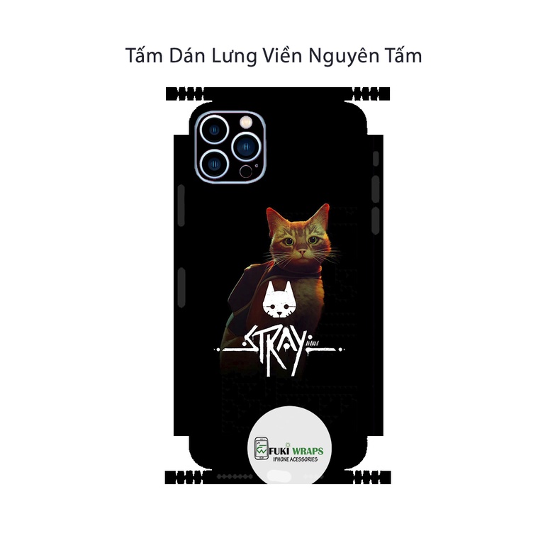 Tấm dán Skin Mặt Sau Mèo Gaming FULL VIỀN Dành Cho 13prm , 12prm , 11prm , x , xsm , ip11 , ip12 , ip13 - FukiShop