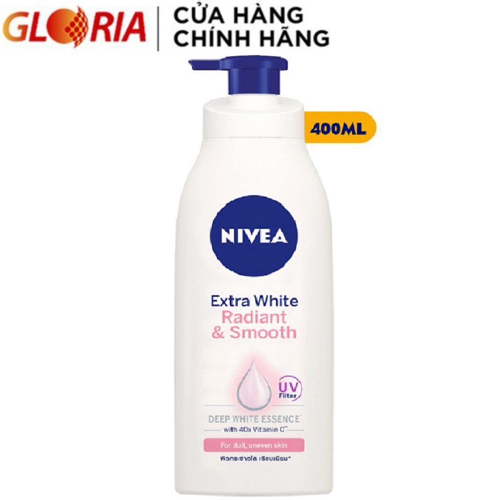 [Mã COSGLORIAT4 -8% đơn 250K] Sữa Dưỡng Thể Dưỡng Da Trắng Mịn Nivea 400ml - 83807