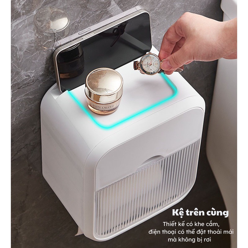 Hộp Giấy Vệ Sinh Hộp Đựng Giấy  Ngăn Dễ Lắp Đặt Thiết Kế Mới Nhất Nhỏ Gọn Sang Trọng Titan.st
