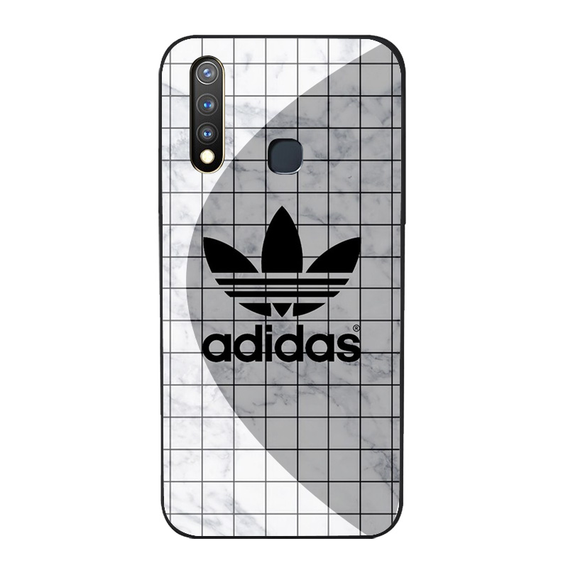 Ốp Điện Thoại Cạnh Mềm Mặt Kính Cường Lực Hình Adidas Z30 Cho Vivo Y11 Y12 Y15 Y17 Y91 Y93 Y95 Y91C V9 V11 V15 Y85 Y89 Pro 2020