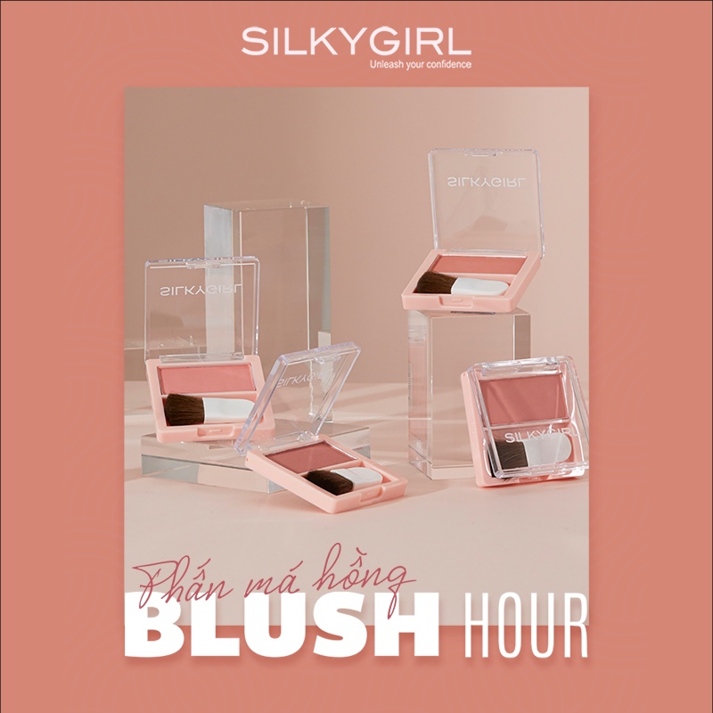 Phấn Má Hồng Silky Girl Blush Hour 3g