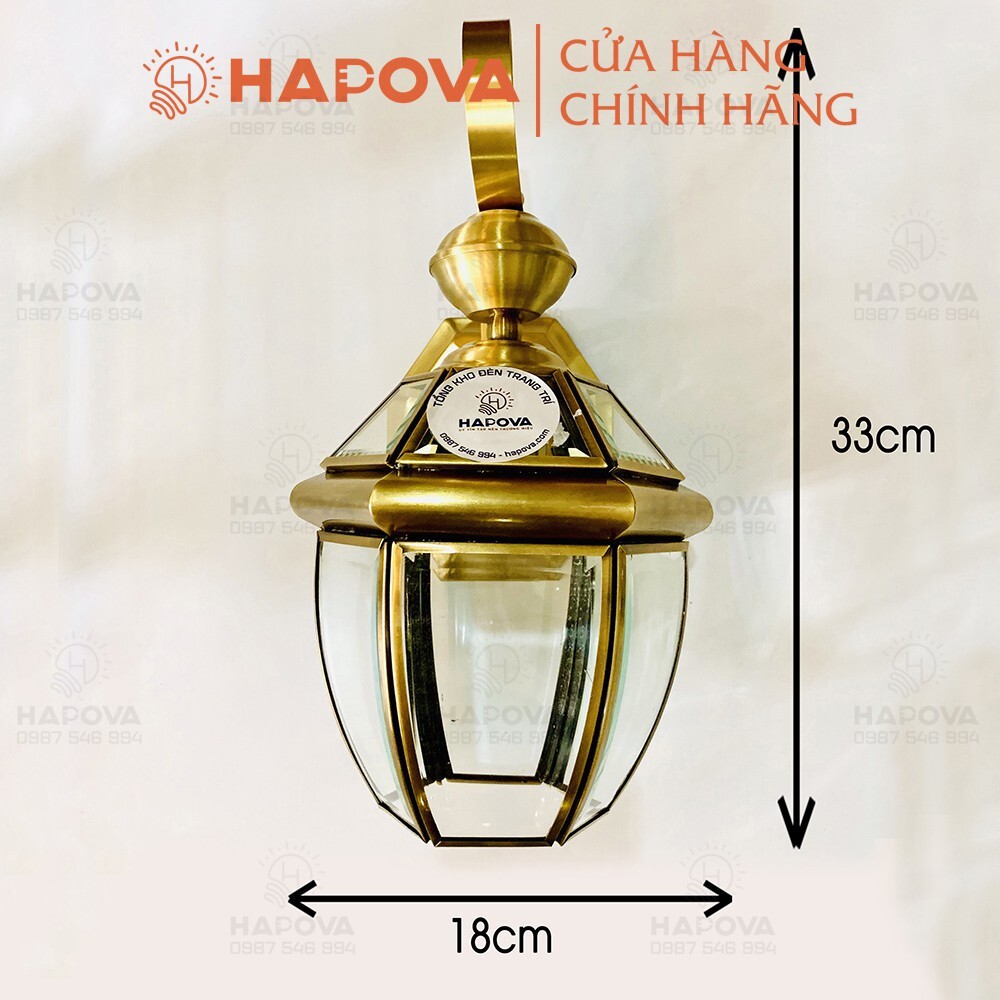 Đèn treo tường, đèn gắn tường cao cấp bằng Đồng HAPOVA LEONA 1002