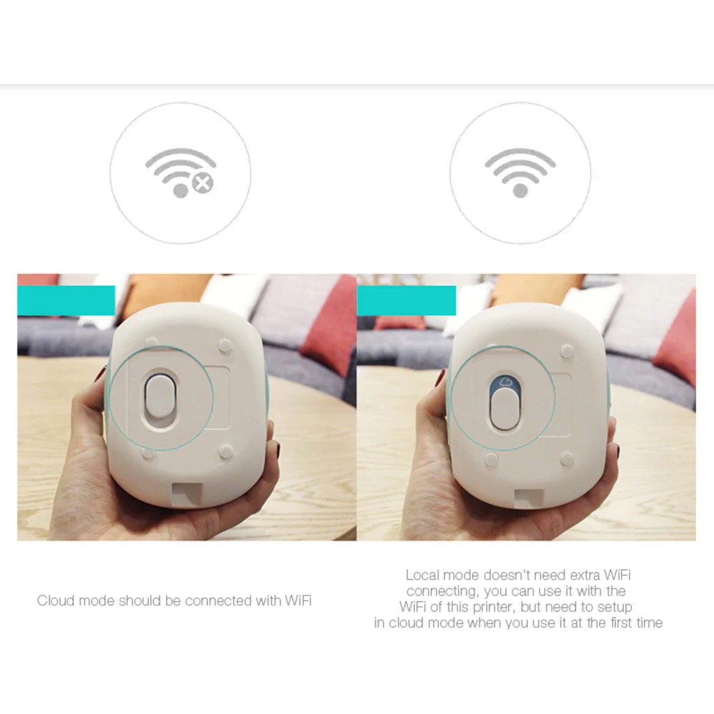 Máy in ảnh nhiệt mini Memobird G2 kết nối Bluetooth - Máy in nhiệt cầm tay Memobird GT1 | BigBuy360 - bigbuy360.vn