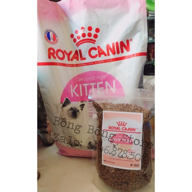 THỨC ĂN HẠT KHÔ CHO MÈO ROYAL CANIN KITTEN Túi zip 1KG