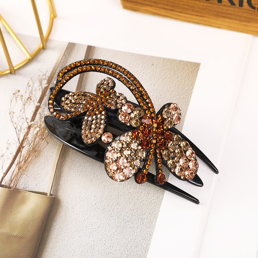 Kẹp Tóc Hình Bướm / Vịt Đính Đá Pha Lê Phong Cách Hàn Quốc
