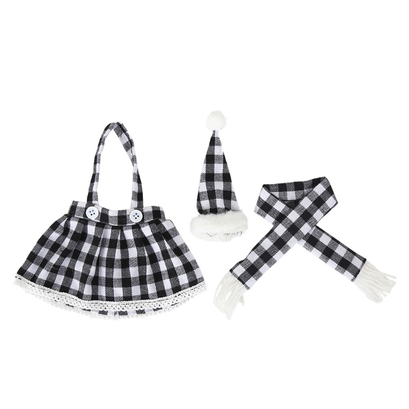Vỏ Bọc Chai Rượu Mini Họa Tiết Caro Dễ Thương
