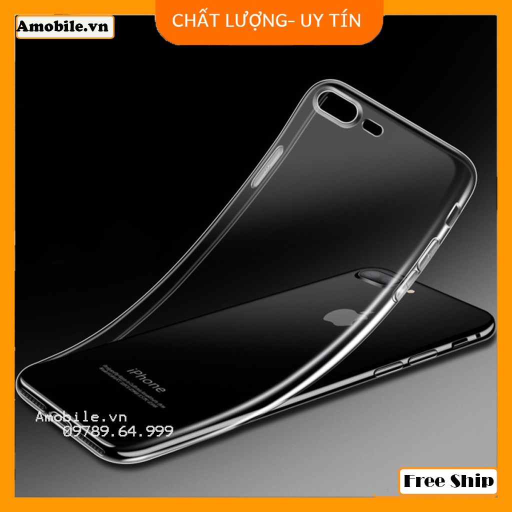 Ốp Lưng iPhone/ Ốp Chống Bẩn Dẻo Silicon iPhone 8/Iphone 8 plus Trong Suốt
