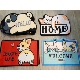 thảm lau chân hình thú 60x40cm