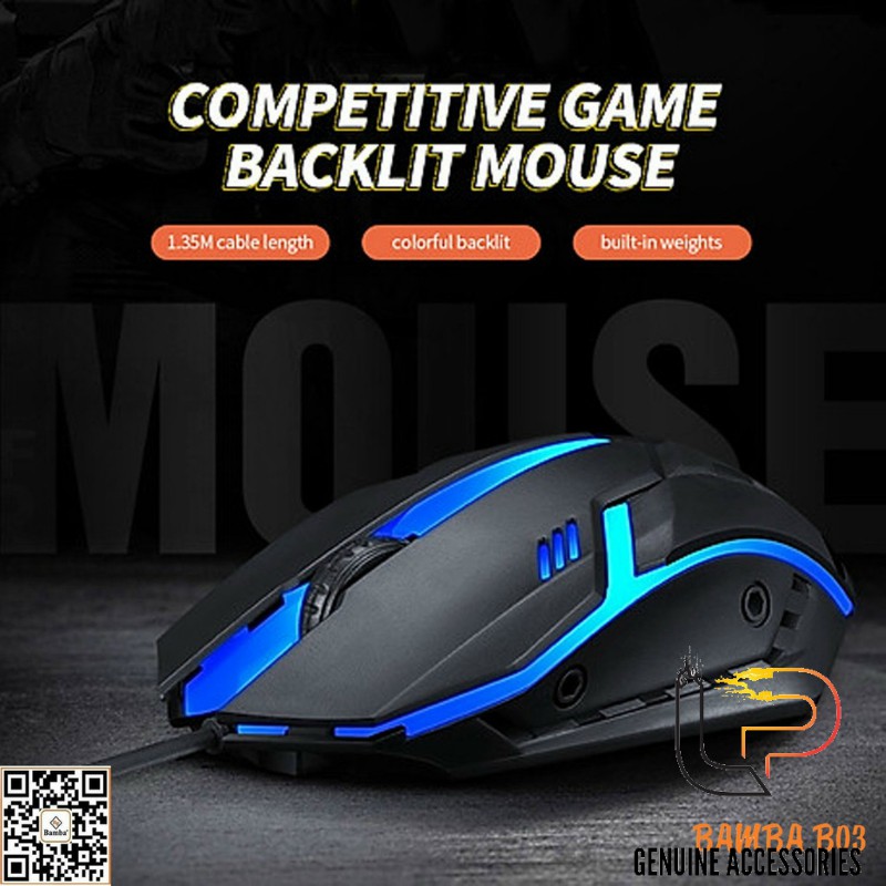 CHUỘT QUANG LED BAMBA B03 - MOUSE BAMBA B03 CHUYÊN GAME LED