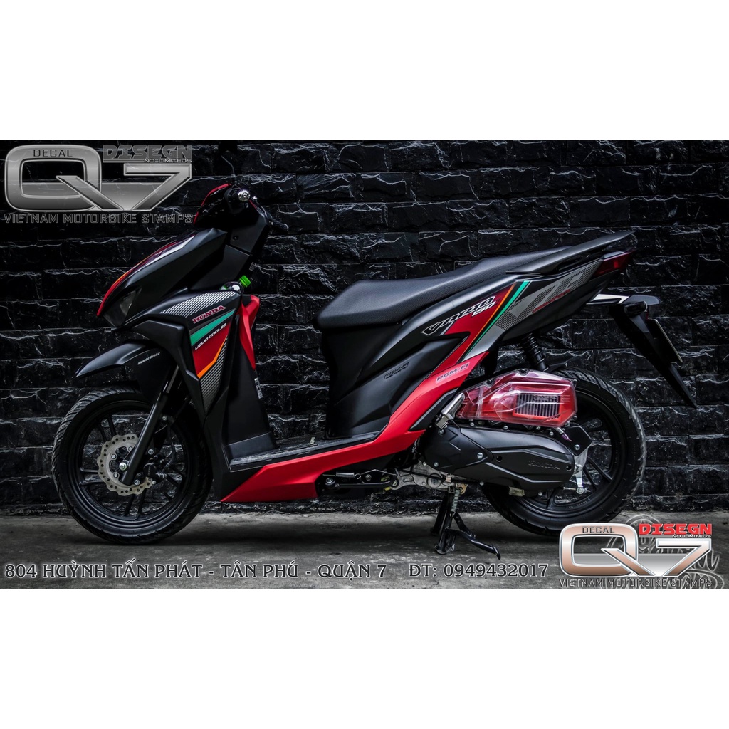 Tem rời vario - đỏ đen - decalq7