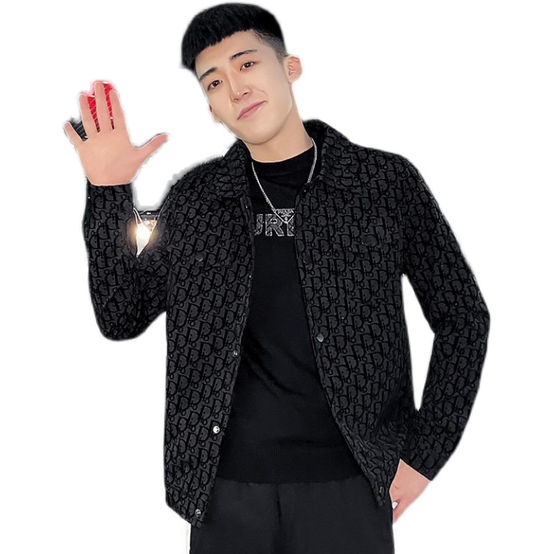 Áo khoác nam hàn quốc thu đông màu đen dễ phối đồ