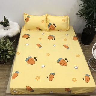 Ga Chống Thấm Cotton Cao Cấp Drap Chống Thấm Nước Xuống Nệm Cho Bé