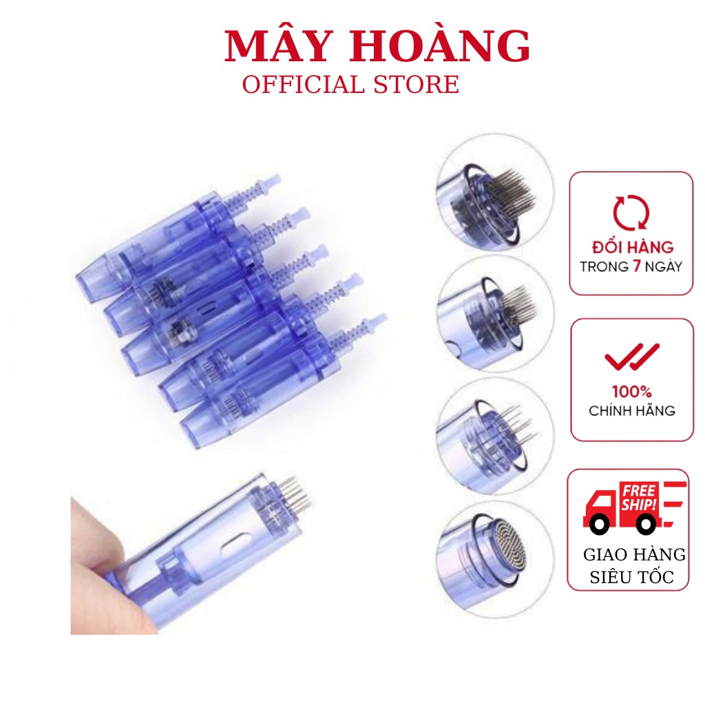 combo 10 Đầu Máy phi Kim 12 - 36 / nano Xanh Cho Máy DR PEN A1-A6 ( hàng chuẩn)