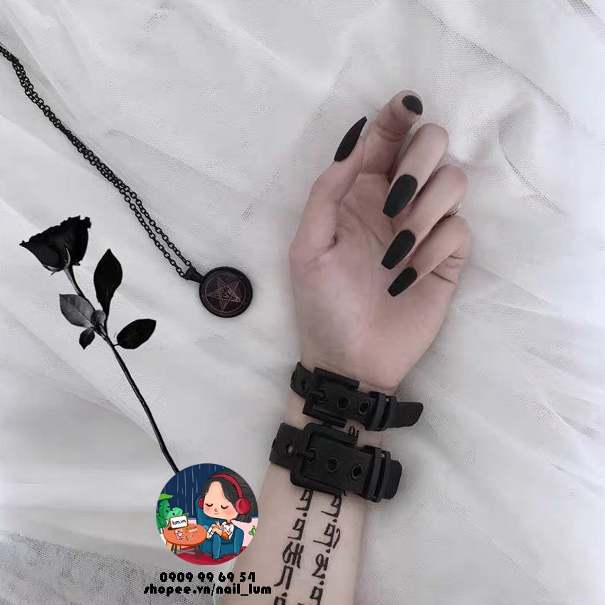 Móng Giả - Nail Dài Đơn Màu [Sẵn Keo - Đóng Hộp 24 Mẫu Đủ Size]