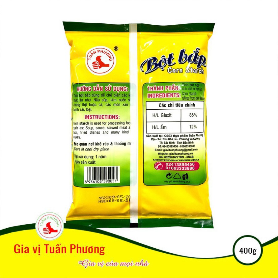 Bột Bắp Tuấn Phương 400g