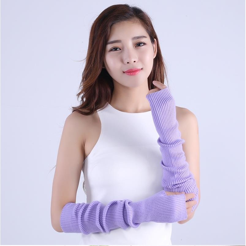 Ống Tay Áo Dài Nửa Ngón Bằng Len Cashmere Giữ Ấm Mùa Thu Đông Cho Nữ | BigBuy360 - bigbuy360.vn