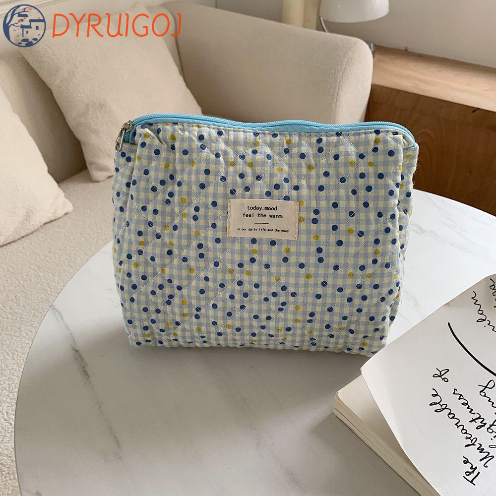 Túi Đựng Mỹ Phẩm Di Động Họa Tiết Hoa Thời Trang Sức Chứa Lớn