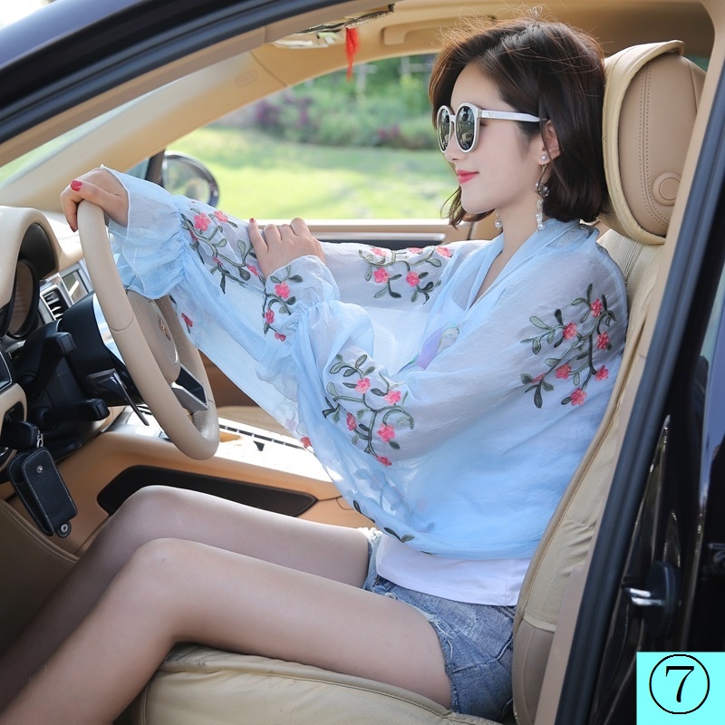 Áo Choàng Chống Nắng Vải Chiffon Tay Lửng Thoáng Khí Dành Cho Nữ 2022