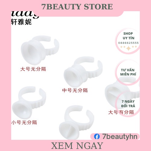 Nhẫn nhựa đựng mực(1 gói/~100c) phun xăm