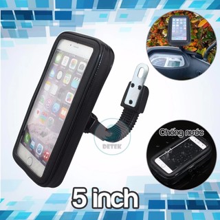 Giá đỡ chống nước cho điện thoại từ 5- 5.5 inch trên xe máy K66 cho xe máy