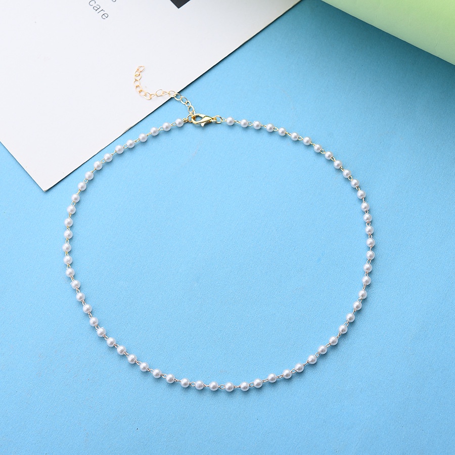 Dây chuyền xỏ hạt ngọc trai xinh xắn dành cho nữ