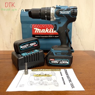 Máy khoan ,vít pin MAKITAA 199v , động cơ không chổi than _ Tặng kèm phụ kiện