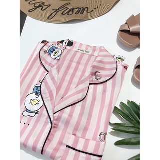 đồ bộ đùi satin pijama