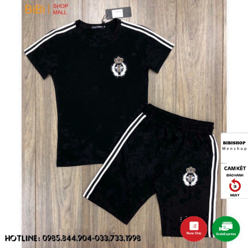 [ẢNH THẬT] Bộ Đồ Nam, Bộ Hè Nam Thêu Logo Vương Miện Ong Cao Cấp BB24 | BigBuy360 - bigbuy360.vn