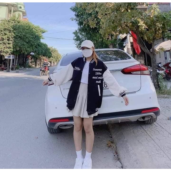 ( SIÊU RẺ) - Áo Khoác Bomber 199x From Rộng Kèm  Chất Nỉ Ngoại Xịn Sò - ZADOLA FASHION