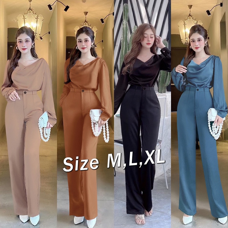 SET Jumpsuit nữ đồ bay nữ đi tiệc sang chảnh siêu đẹp cho các chị em J1136