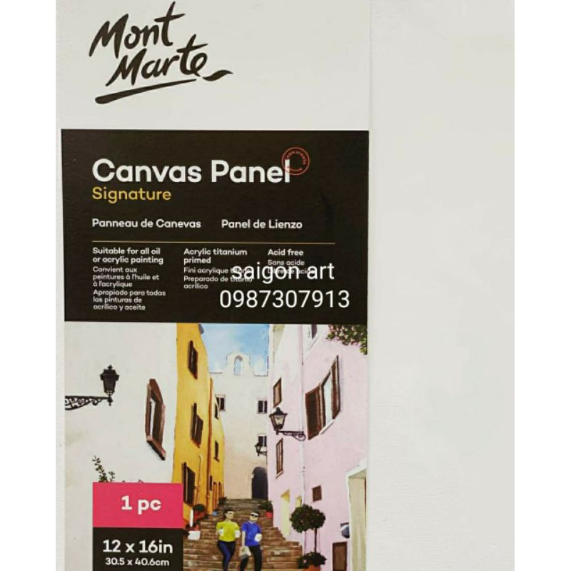 5 TOAN VẼ ÉP CANVAS MONT MARTE 10*10,13*17cm