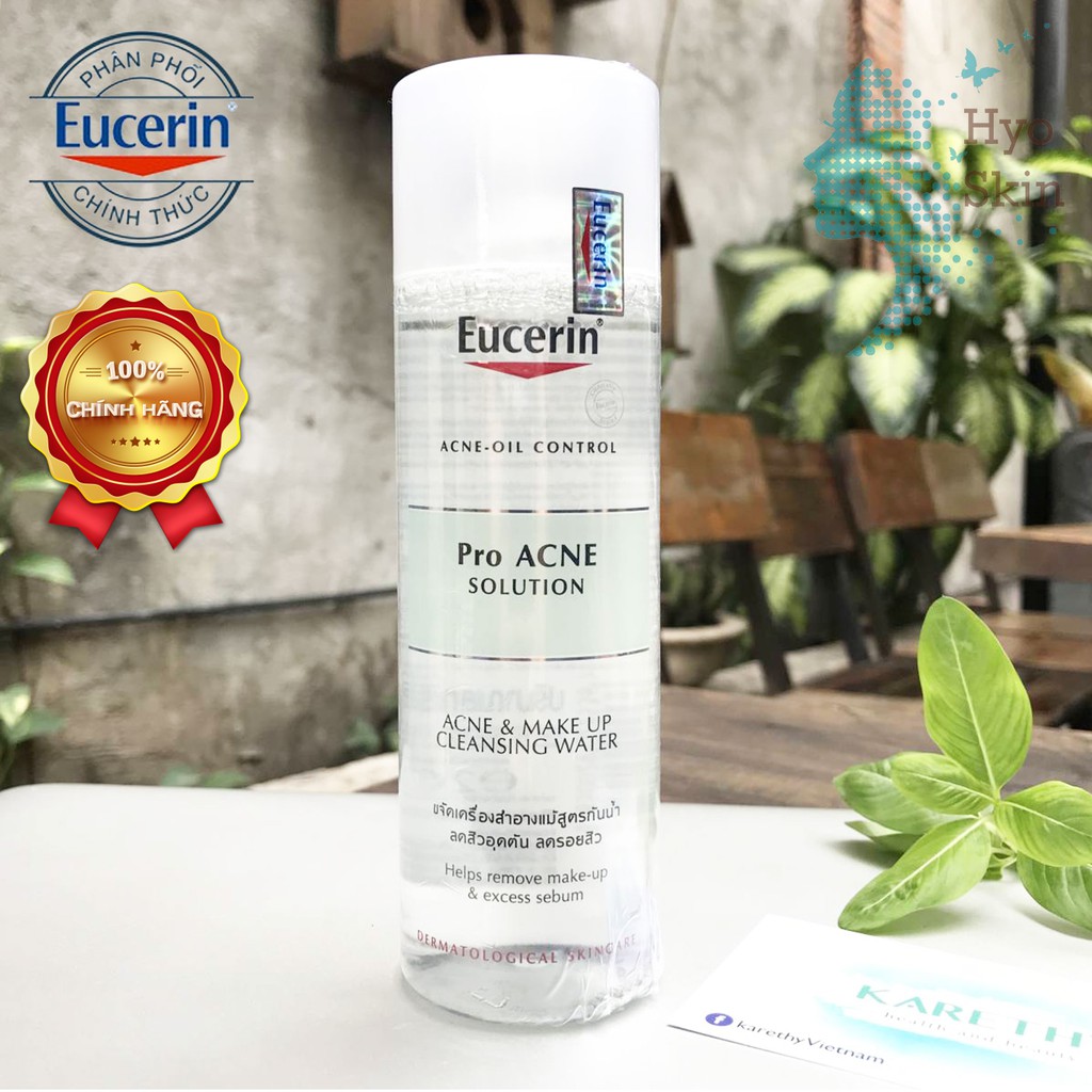 [CHÍNH HÃNG] Nước Tẩy Trang Dành Cho Da Mụn EUCERIN PRO ACNE SOLUTION ACNE & MAKE UP CLEANSING WATER 200ml