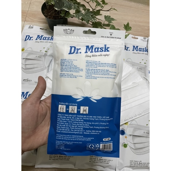Khẩu trang 3 lớp dr.mask - bao bì mới